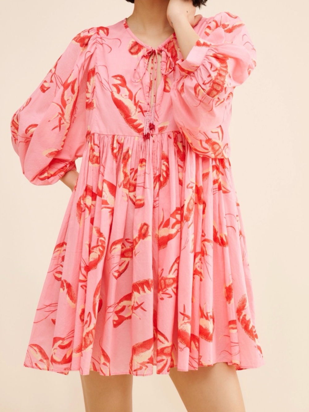 Farm Rio Lobster Mini Dress